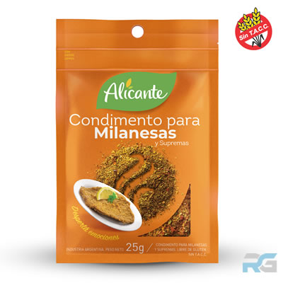 Condimento para Milanesas Alicante 25g